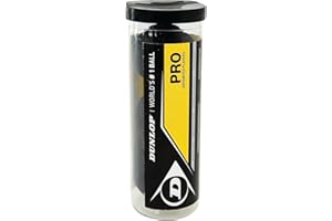 DUNLOP SPORTS DUNLOP Squash Balls Pro Double Yellow, Official Tournament Squash Ball