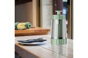 GKKBUFF Pvc sale agitatore pepe grande Pvc cucina spezie barattoli di misura condimento bottiglia sale e pepe shaker vetro misuratore spezie sale paprika pepe cumino polvere zucchero Dispenser (Verde)