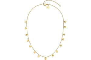 Purelei® Malihini Kette – Verstellbare Damen Kette 35-40 cm – Wasserfest & Langlebig aus Edelstahl – Elegante Halskette mit geprägten Coins im orientalischem Flair