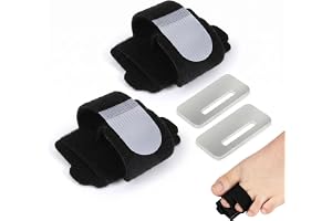 Hammartår korrigering skena 2 stycken svart en storlek, tåkorrigering med aluminiumstöd, justerbart kardborreband, andas för Hallux Valgus, unisex för skohållare