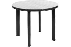 CREVICOSTA QUALITY MARK MARCAS DE CALIDAD - Mesa Redonda Modelo Viana 90x90 (Antracita)