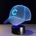Produktbild Baseball Team C Kappe 3D Licht Hiphop Hut Nachtlicht LED Schreibtisch Tischlampe für Kinder Schlafen Licht Für Sport Fan Beste Geschenk