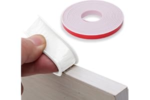 BOSEAGO U-Shape Furniture Edge Banding, Self Adhesive TPE Flexible Edge Trim Protector Safety Edge Corner Guards for Cabinets Chairs Shelves Furniture Restoration (White, 16mm*5M)