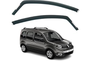 AIRFLUX Set mit 2 Windabweisern, kompatibel mit Renault Kangoo, passend für Mercedes Benz Citan, passend für Nissan NV250 2009 2010 2011 2012 2013 2014 2015 2016 2017 2018 2019 2020 2021 Modelle