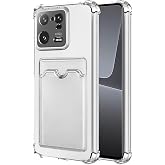 Lavderuar Xiaomi Mi 13 İle Uyumlu Y&uuml;ksek Kalite &Ouml;zel Kartlıklı Şeffaf Telefon Kılıfı &ndash; Arka Cepli C&uuml;zdanlı Silikon Koruyucu K