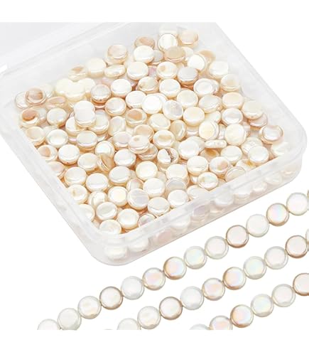 Natürliche Perlmutt-Muschel Perlen 10-20 Mm - Lose Perlen Quadratisch