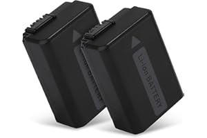 2x CELLONIC® Batterie compatible avec Sony Alpha 6000 A6000 A6300 A6500 Alpha 5000 a5000 A5100 A7 Alpha 7 II A7II A7s A7R ILCE-7R RX10 III DSC-RX10 NEX-5 SLT-A37 A37 A35, 1030mAh NP-FW50 Accu rechange