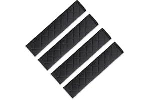 XZSKD 4 Seat Belt Pads, Seat Belt Covers, Car Seatbelt Comfort Pads, Seatbelt Covers - Black Velvet Diamond-Pattern Shoulder Protectors for Cars, Trucks, Long Drives, Travel