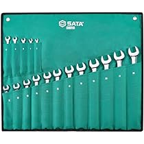 HAZET 603/17N Jeu De Clés Mixtes Annulaires Courbés à 10° Métriques Hexagonale Double Externe