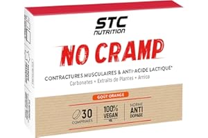 STC NUTRITION - No Cramp - Favorise la contraction musculaire - Anti-crampes & anti-acide lactique - Aide à lutter contre la fatigue - Sans Gluten - Cure 30 jours - Marque Française