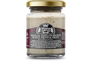 Valnerina Tartufi Sauce à la Truffe Blanche |Crème à Base de Truffe Blanche, Champignons Porcins et Fromage Grana Padano | Pot 80 gr.