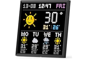 Divoom Pixoo-64 WiFi pixel art display with a 64x64 LED panel, unique lighting decoration with a mobile companion APP