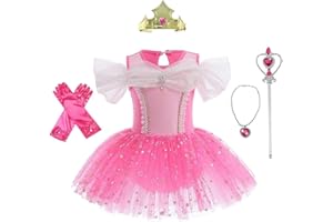 Lito Angels Princess Ballerina Costume for Kids Girls, Fancy Ballet Tutu Dress Dance Wear Leotard with Skirt, Age 18 months to 8 Years