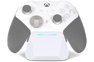 OSTROGEAR Base de Carga Magnética para Xbox Elite Series 2 / Elite Series 2 Core Mando, Estación de Carga con Cable Type-C, Blanco