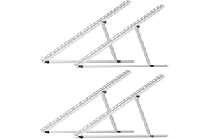 WELLANPOWER Solarpanel Halterung 114cm 4 Stück, Photovoltaik Halterungen 45'' Verstellbar Winkel 0-90°flachdach für 2 Solarmodul,Halterung Balkonkraftwerk Halterung für 100W-1200W Solarmodul