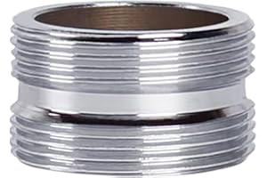 XNTONG - Wasserhahn-Adapter, Außengewinde M22 auf Außengewinde M22 Wasserhahn Luftsprudler Adapter, Geeignet für Belüfteranschluss an Küchenarmaturen,(M22-M22)