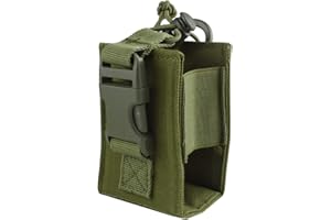 ‎RANSTAC Taktisch Funkgerät Tasche, Molle Walkie Talkies Tasche, GPS Pouch Jagd Airsoft Multifunktion Halter Nylon CJ/DJB-01
