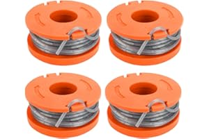 LMYDIDO Strimmer Spool Compatible with Mac Allister MGTP18Li Trimmer Line, 1.65mm 10ft Autofeed Spool and Line MGTP18Li (4pcs)