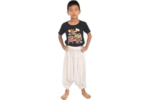 Lofbaz Bebé Pantalones Harem Cintura Alforzada Bohemio Aladdin Pantalones