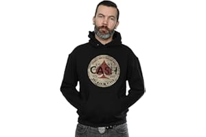 Johnny Cash Men's Man in Black Circle Hoodie Large Black