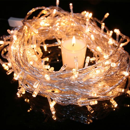 LED-Lichterkette 200 innen, 198 LED, 20 Meter lang, Farbton: warmweiss, Marke: Necop