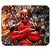 Produktbild leonardcustom- Personalisierte Rechteck rutschfeste Gummi Mauspad Gaming Maus Pad/Badvorleger Marvel Superheld Deadpool – lcmpv152