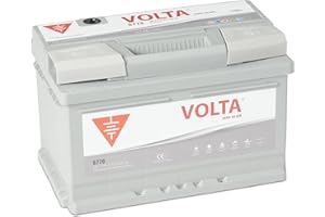 VOLTA BATERÍAS Bateria de Coche VOLTA Silver 77Ah 750A - Borne +Dcha - Medidas Largo 278 x Ancho 175 x Alto 175 mm con 2 años de Garantía - Fabricación Europea.