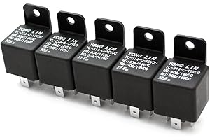 EDI-TRONIC Lot de 5 relais de commutation pour voiture 12 V 40 A