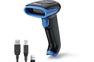 Eyoyo Skaner kodów kreskowych 1D, 2D, QR, ręczny skaner kodów, 3 w 1, rodzaj połączenia Bluetooth 2.4G, bezprzewodowy kabel USB, czytnik kodów kreskowych z systemem Windows, Android, iOS, tabletami