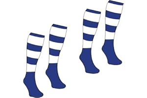 PROSTYLE SPORTS MEN'S 2 PAIRS PACK TRAINING CONTRAST HOOP CLUB FOOTBALL SOCKS RUGBY HOCKEY SOCCER MENS WOMENS KIDS