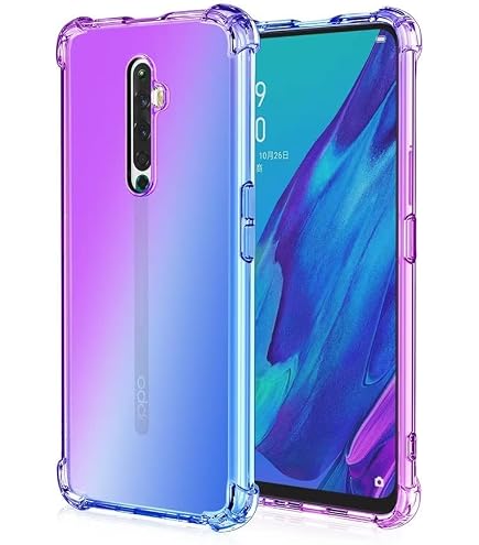 Vitre Arrière (cache Batterie) Avec Lentille Pour Oppo Reno2 Bleu - Neuf - Pièce De Rechange