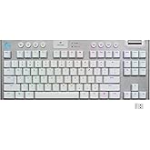 Logitech G 915 LIGHTSPEED TKL kablosuz mekanik oyun klavyesi, rakam bloğu yok, taktiler GL tuş anahtarı, d&uuml;z profilli, ABD QW