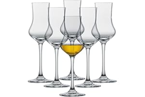 SCHOTT ZWIESEL Copas de grappa Bar Special (set de 6), copas de aguardiente clásicas con tallo, copas de cristal Tritan aptas para lavavajillas, fabricadas en Alemania (art. nº 120518)