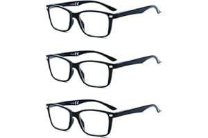 ‎SUERTREE Suertree Lesebrille Feder Scharnier 3 Pack Sehhilfe Augenoptik Brille Lesehilfe für Damen Herren 1.5X BM151