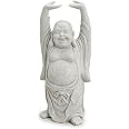 Glücksbuddha Spardose Groß – 18 Cm Deko-Figur Aus Polyresin Mit Drehverschluss – Platz Für Münzen & Scheine, Geschenkidee Für Geburtstag & Zum Sparen