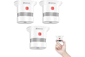 HEIMAN Detector de Humo Mini Fotoelectrico con Batería Reemplazable de 10 Años, Certificaciones CE, DBI, UKCA, ROHS, Premio Reddot, Detector de Incendios Independiente para el Hogar (3)