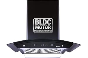 Elica 60cm 1500 m3/hr BLDC Filterless Autoclean Kitchen Chimney with 15 Years Motor & 5 Years Comprehensive Warranty | WDFL 600 BLDC HAC LTW MS NERO | 9 Speed | Touch Control + Motion Sensor | Black
