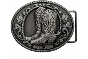 YONE Xwest Hebilla de cinturón Cowboy Spur Boots Western Rodeo Belt Buckle