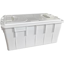 6 Contenitori Per Alimenti Strata - 60 Litri, 60x40x40 Cm, Resistenza 630 Kg, Nero/Giallo