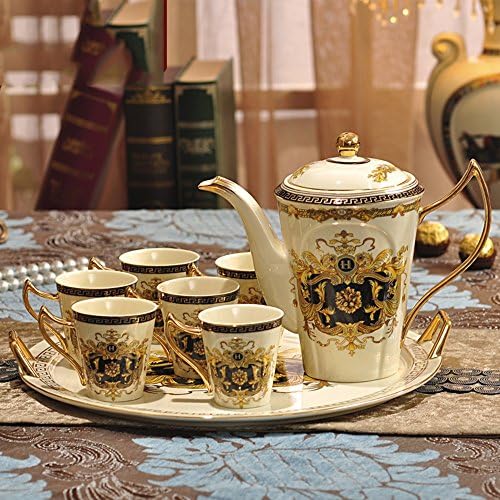 Dinner Sets HAIZHEN Coffee Cup Set Coffee Set European Style Tea Set Coffee Set   Teapot Cup Set Ceramic