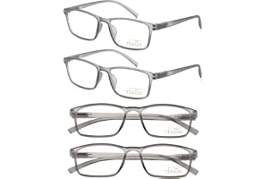 TERAISE 4-pack blåsljusblockerande läsglasögon Ultra-lättvikt High-Elasticity Eye Fatigue Reducing Computer Glasses för män och kvinnor