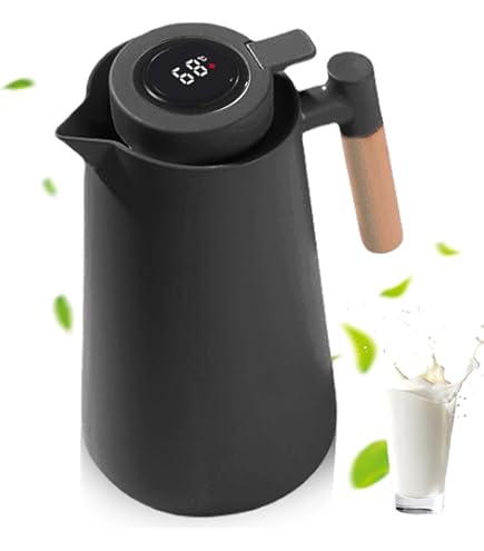 Carafe Isotherme Café 1.5L - Double Isolation, Acier Inox, Couvercle Anti-fuites | Pour Maison, Bureau, Extérieur
