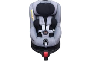 JYOKO KIDS Funda de algodón para reductor de silla de coche compatible con Romer Dualfix I-Size (Black Series)