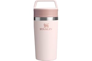 Stanley Termo Cafe To-Go 0.35L - Mantiene 4 Horas Caliente - 5 Horas Frío - Sin BPA - Antifugas y Apilable - Apta Para Lavavajillas - Taza Café Para Llevar - Vaso Termico - Rose Quartz