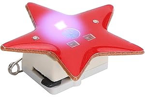 Jeanoko Broche LED Clignotante étoile à Cinq Branches Broches de noël Bricolage Artisanat pour Cadeaux Enfants vêtements décor