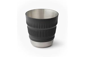 Sea to Summit Detour Tasse de camping pliable en acier inoxydable Noir 473 ml