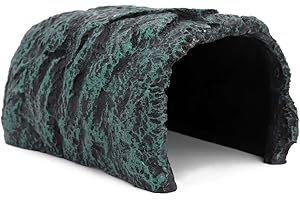 ZHEQOGZH M.Z.A Cueva de Acuario, escondite de Roca de Reptiles, escondite de Roca, Cueva de Peces, Adornos de pecera, Plataforma para Reptiles, Plataforma de Sol para dragón Barbudo, Tortuga, lagartos