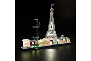 LIGHTAILING Jeu De Lumières pour (Architecture Paris) Modèle en Blocs De Construction - Kit De Lumière A LED Compatible avec Lego 21044(Ne Figurant Pas sur Le Modèle)
