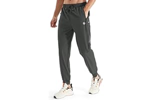 HIFEOS Jogginghose Herren Trainingshose Herren Sporthose Herren Lang mit Reißverschlusstasche Schnelltrockende Laufhose Herren Lang