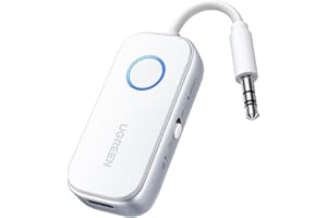 ‎UGREEN UGREEN Nadajnik Bluetooth 6.0 Jack 2 w 1 Odbiornik nadajnika dla dwóch słuchawek Adapter Bluetooth kompatybilny z samolotem, telewizorem, stereofonicznym rozdzielaczem audio BT